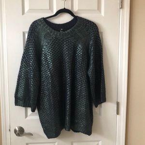 Metallic sweater
